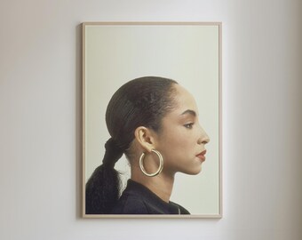 Love Deluxe Poster, Sade Art Poster, Digital Download Artwork ONLY (NO PRINTING), Soul Music Art, Sade Photo Print, Retro Music Art Print