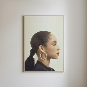 Love Deluxe Poster, Sade Art Poster, Digital Download Artwork ONLY (NO PRINTING), Soul Music Art, Sade Photo Print, Retro Music Art Print