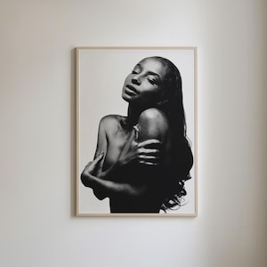 Pôster Vintage Love Deluxe, pôster de arte impressa em preto e branco - SOMENTE arte para download digital (SEM IMPRESSÃO), impressão Sade Adu, pôster Sade