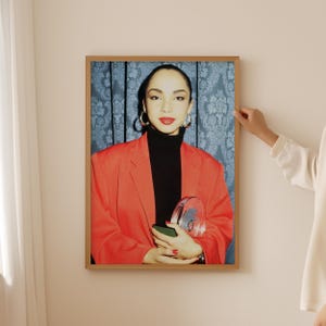 Artist Poster, Retro Music Posters, Sade Poster, Sade Adu Print, Music Art Print, Soul Music Art
