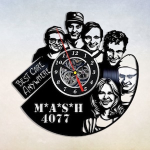 TV Show Vinyl Record Wall Clock, M*a*s*h Tv Series Gifts