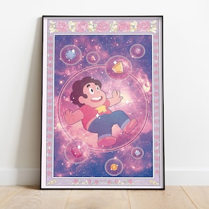 Universe Future Sitcom Poster, Cartoon Pink Art
