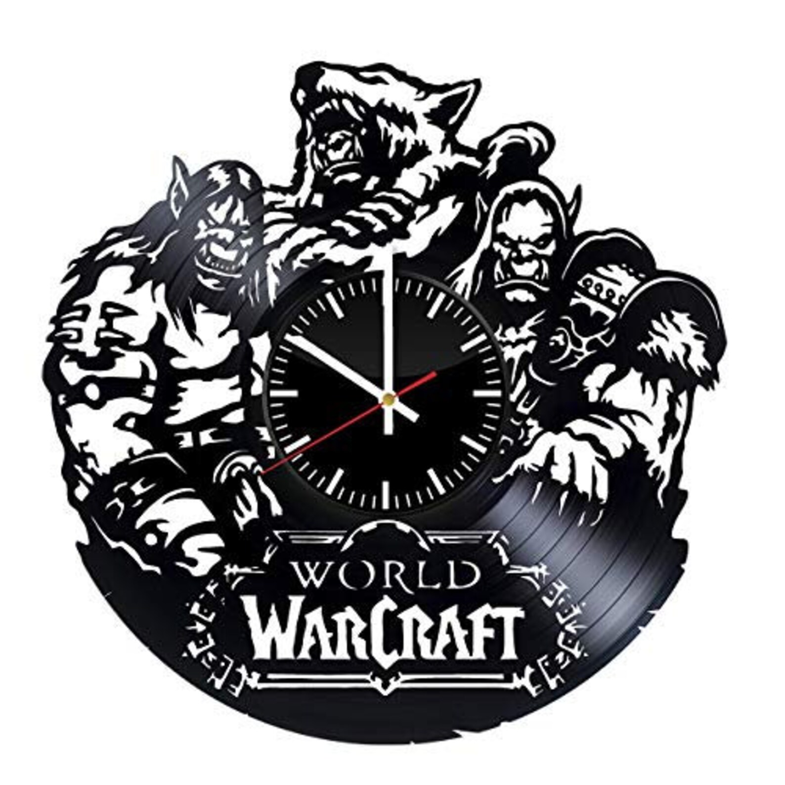 Warcraft Vinyl Wall Clock World of Warcraft Artwork Warcraft Etsy