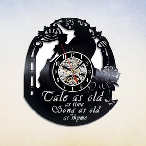 Märchen so alt wie die Zeit Vinyl Wanduhr