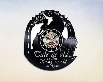 Tale as Old as Time Vinyl Wall Clock