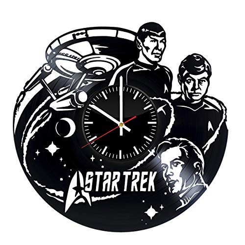 Star Trek Vinyl Wall Clock Star Trek Wall Art Star Trek TV Etsy