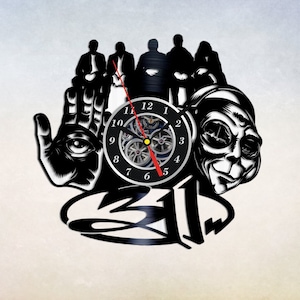 Reloj de pared con disco de vinilo musical 311