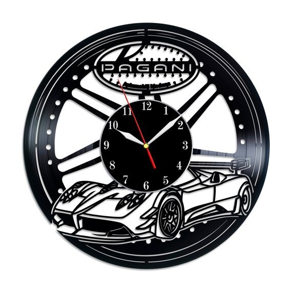 Car Vinyl Wall Clock Car Emblem Wall Art Car Ornament Wall Etsy