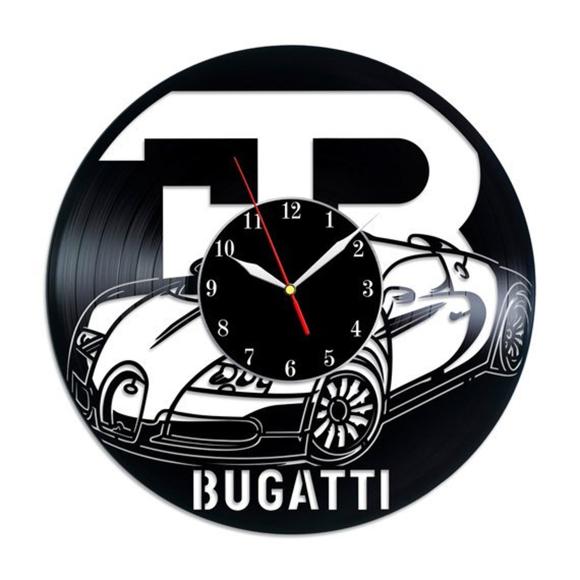 Car Vinyl Wall Clock Car Emblem Wall Art Car Ornament Wall Etsy