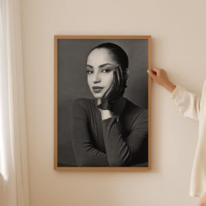 Vintage Artist Poster Print, Soul Music Art Print, Sade Poster, Sade Adu Print, Retro Music Posters