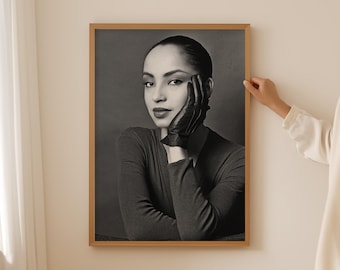 Sade Adu Poster Print, Retro Soul Music Art