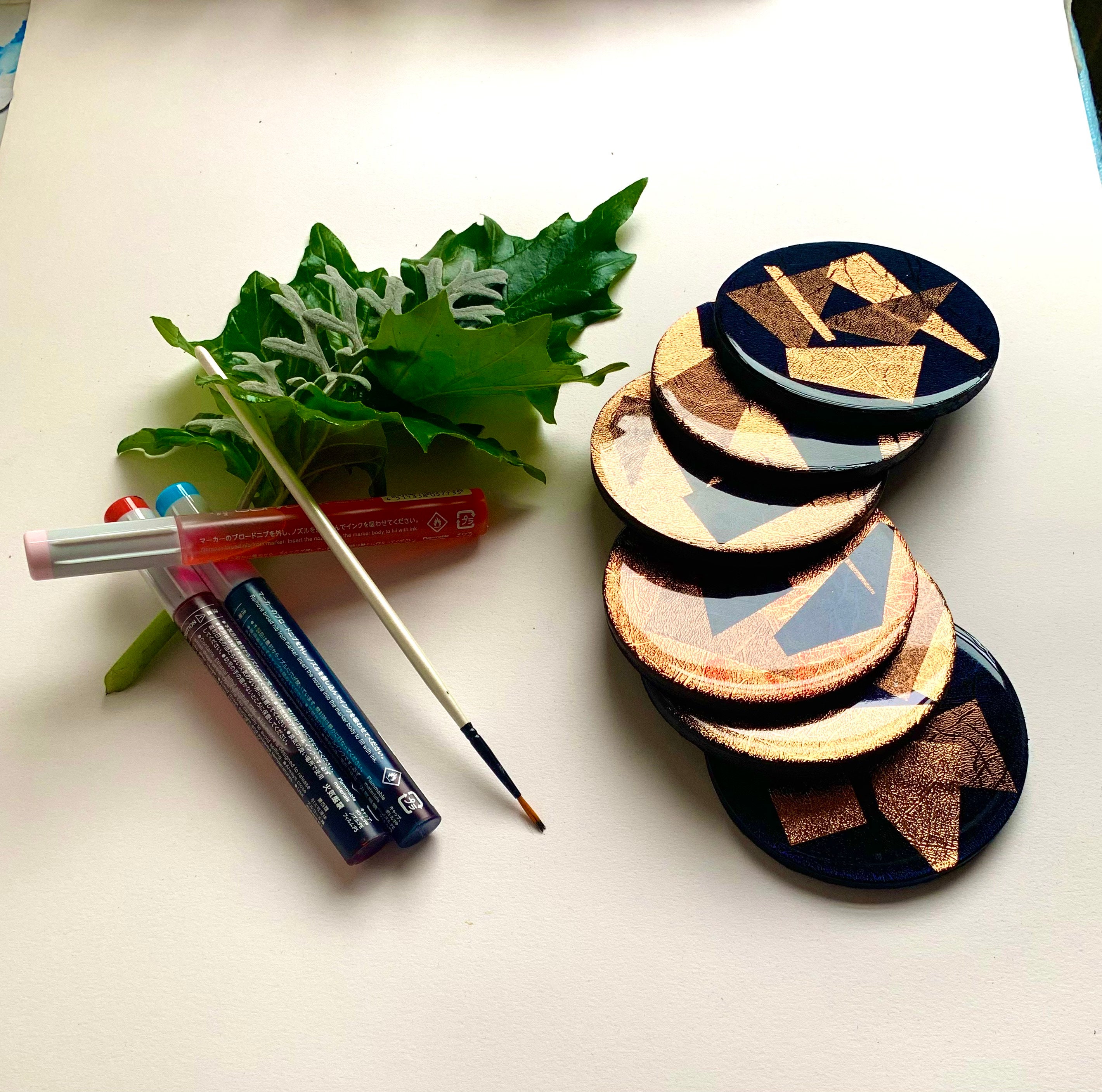 Unique Coasters Handmade coasters Hand painted coasters Etsy