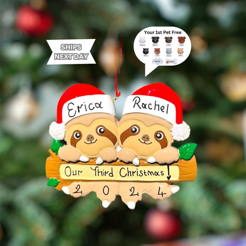2024 Family of 2 Ornament for Couple
