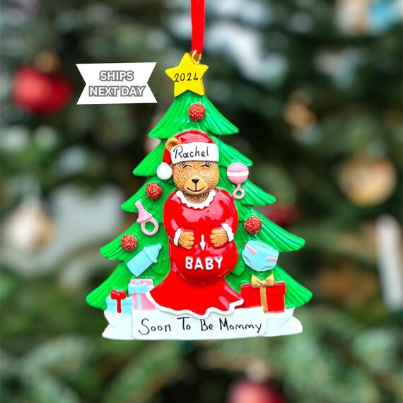 Personalized Expecting Mom Ornament for Christmas Soon to Be
