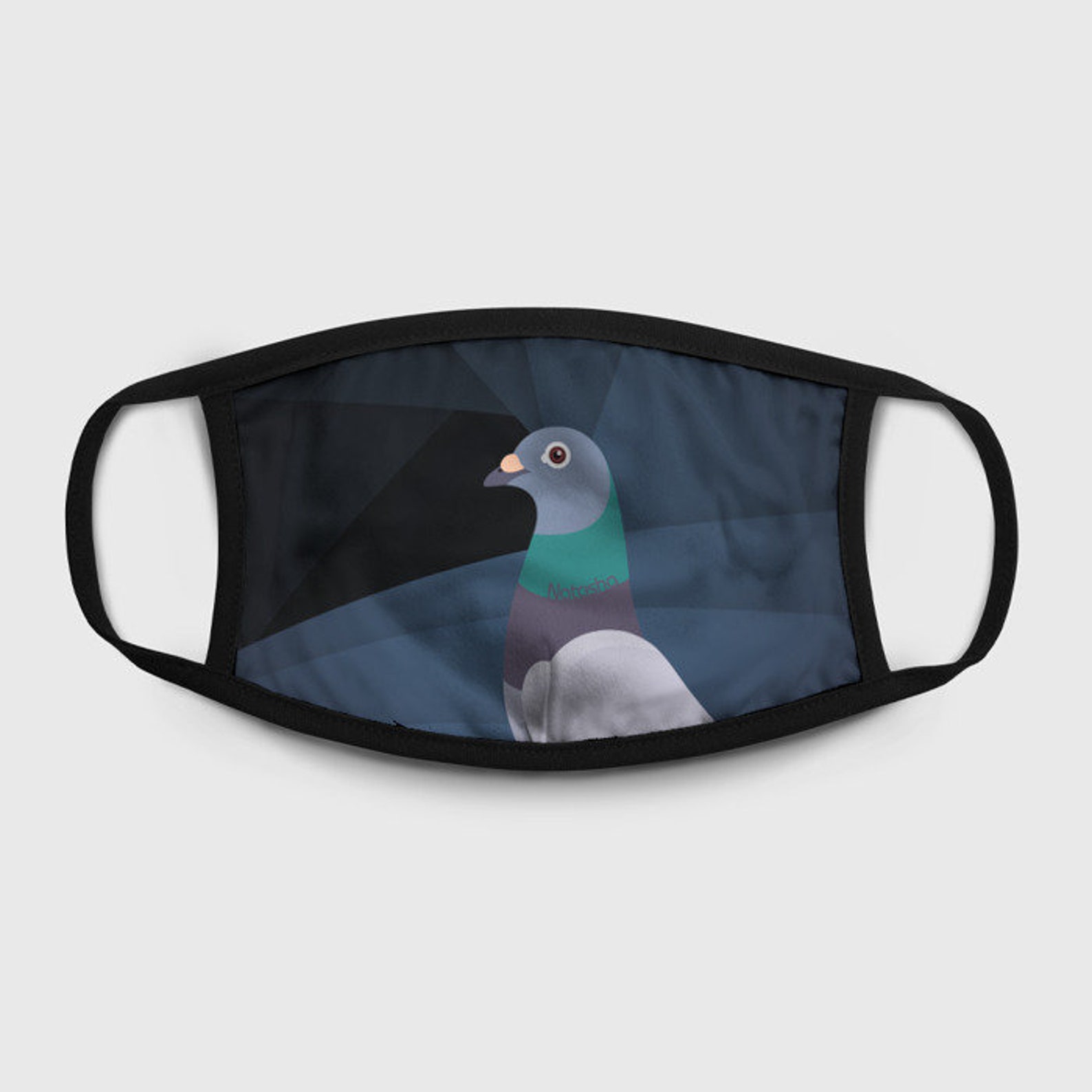 Pigeon Face Mask Reusable Washable 100 Cotton Inside Very Etsy