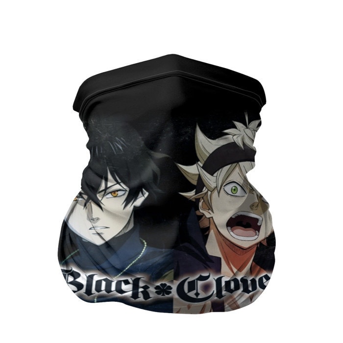 Black Clover Face Cover and Neck Gaiter 