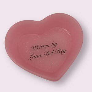 lana del rey coquette heart shaped mini jewellery ring dish tray