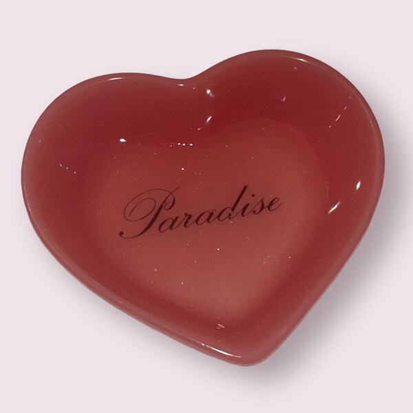 lana del rey paradise coquette heart shaped mini jewellery ring dish tray 8.3cm