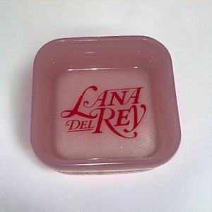 Lana Del Rey logo mini pink ring dish jewellery bowl 6.6cm