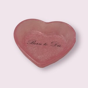 Born to die lana del rey coquette heart shaped mini jewellery ring dish tray