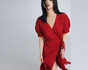 silk wrap dress australia