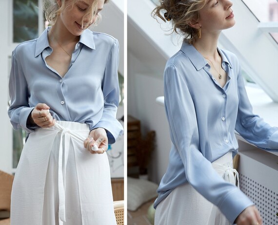 ladies silk blouses sale