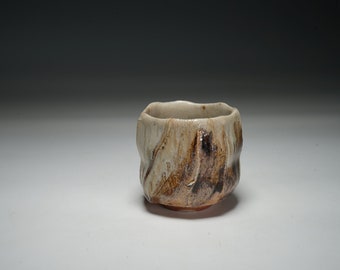 wood fired Textured surface tea bowl /Chawan