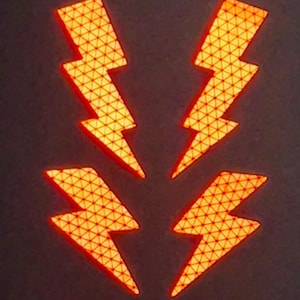 Bliksemschicht reflecterende stickers Stickers Reflectorpakket ReflectX