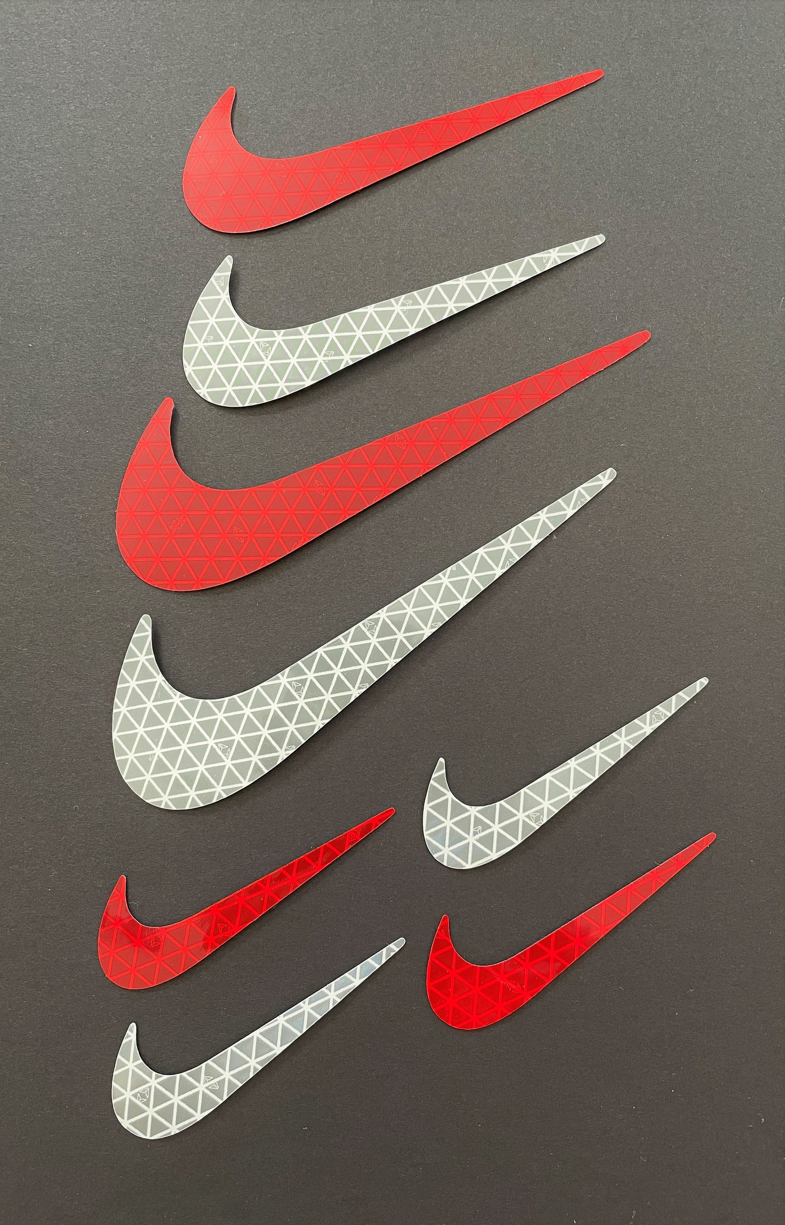 Nike Swoosh Logo Reflective Stickers Decals Reflector Pack Etsy