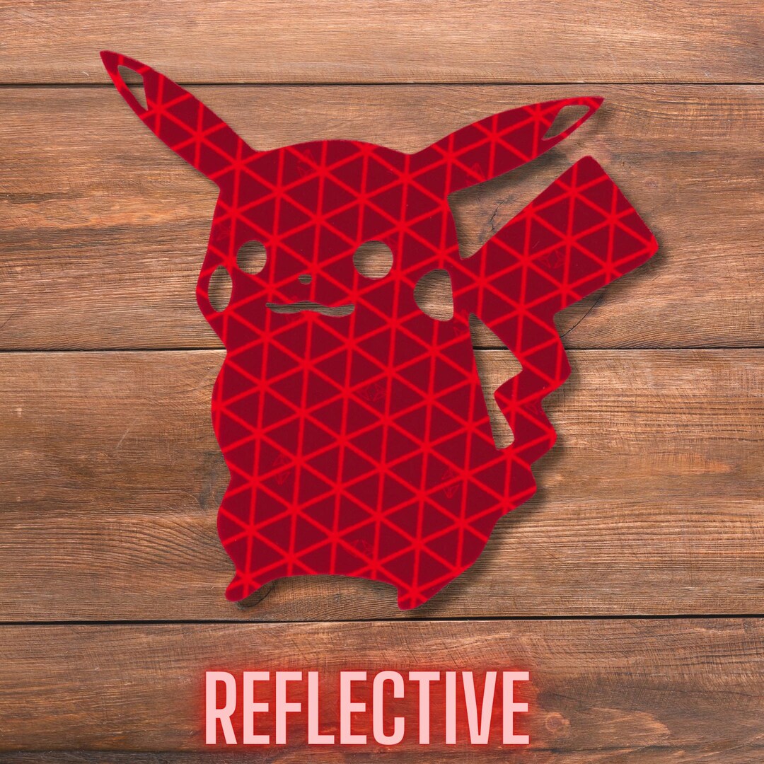 Pikachu Reflective Decal - Etsy