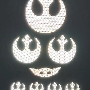 Pack d'autocollants réfléchissants Star Wars Rebel Alliance