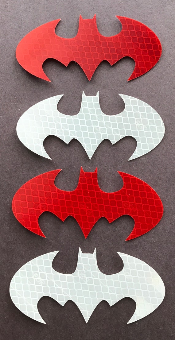 Batman Logo 3M Reflective Stickers Decals Reflector Pack for Etsy