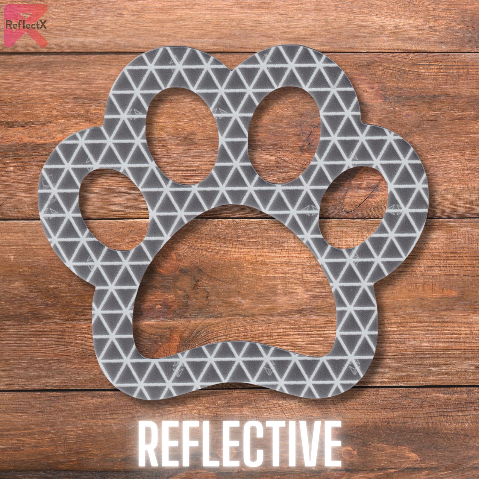 Paw Print Reflective Decal, Dog Cat Paw Sticker, Weatherproof Reflector Sticker Pack For Car, Bike, Helmet, Mailbox, Visibility Of 500+ Feet
