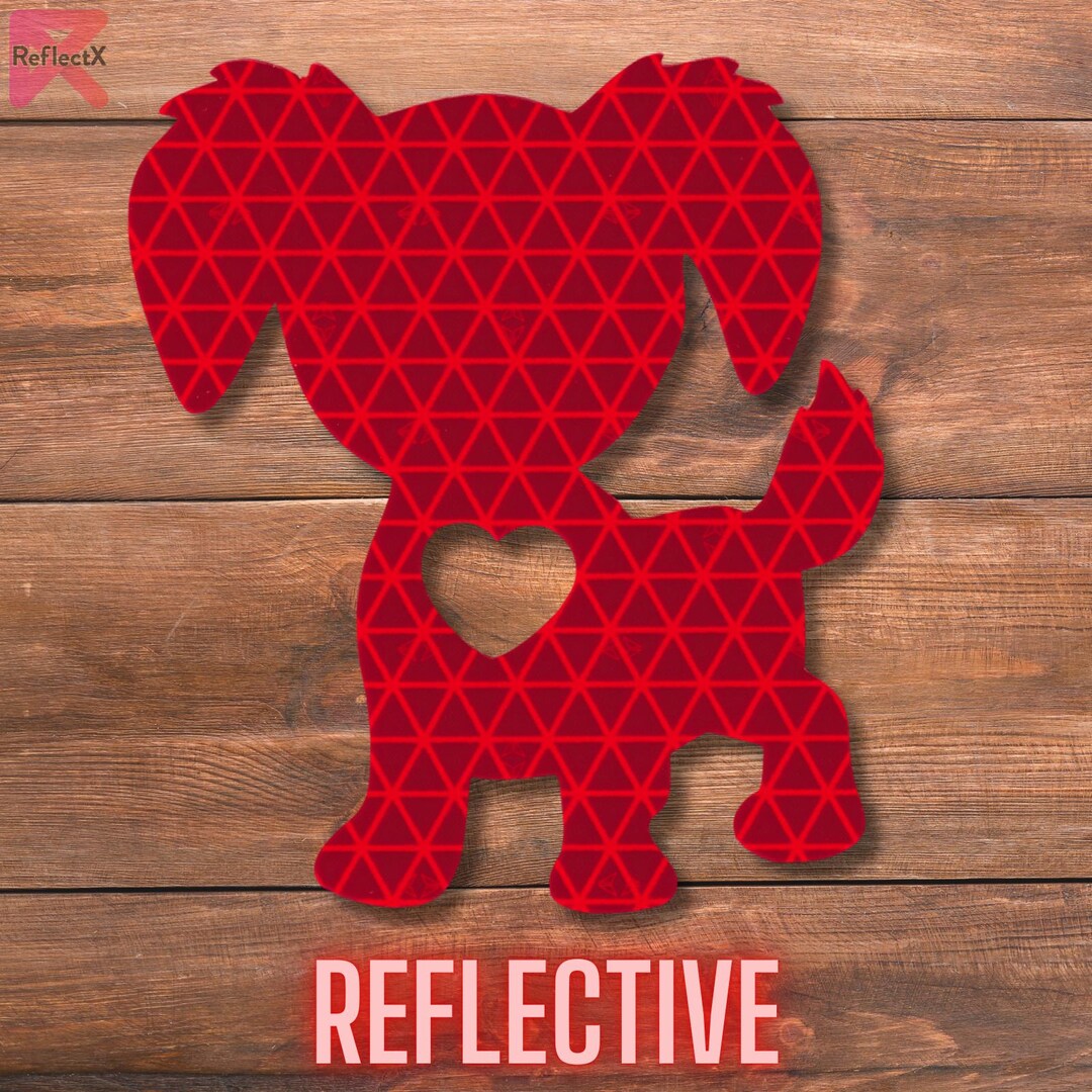 Reflective Puppy Dog Decal, Waterproof Safety Sticker - Etsy