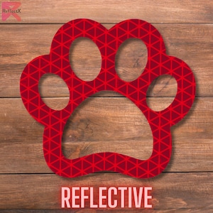 Dog Cat Paw Sticker, Paw Print Reflective Decal, Weatherproof Reflector Sticker Pack For Car, Bike, Helmet, Mailbox, Visibility Of 500+ Feet