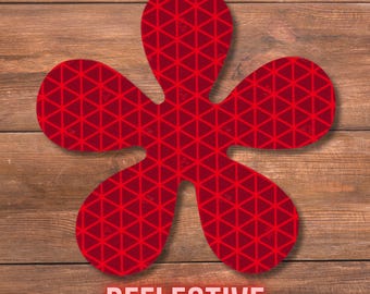 Reflective Retro Flower Decal, Flower Sticker, Waterproof Reflector Decal, Reflective Decal For Car, Bike, Helmet, Mailbox
