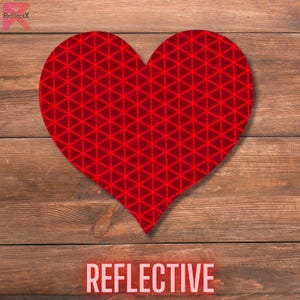 Adesivo riflettente a forma di cuore vintage, adesivo riflettente a forma di cuore rosso, adesivo riflettente resistente alle intemperie, adesivo riflettente per auto, bici, casco, cassetta postale