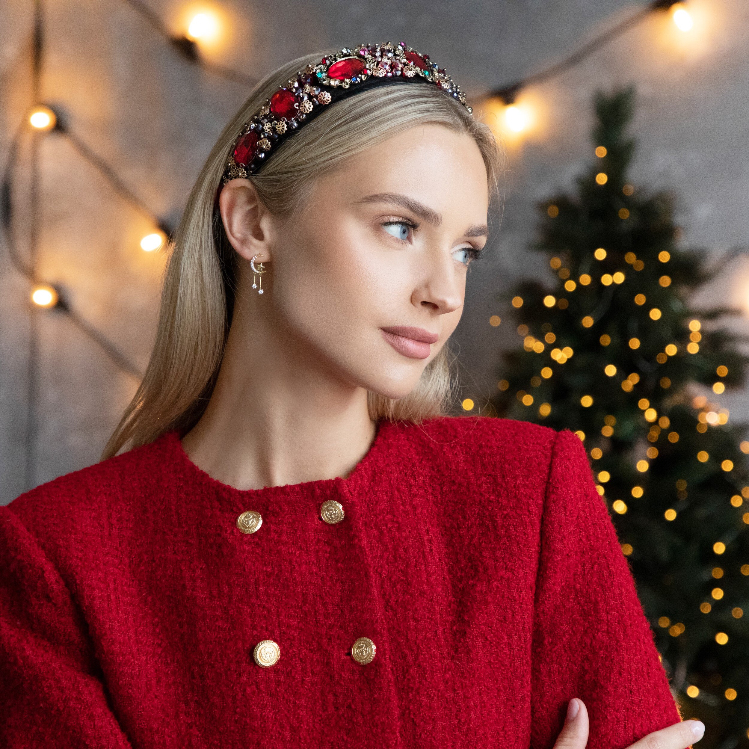 Orecchini A Cerchio Luna E Stelle Argento | Alta Bigiotteria - Foto 4