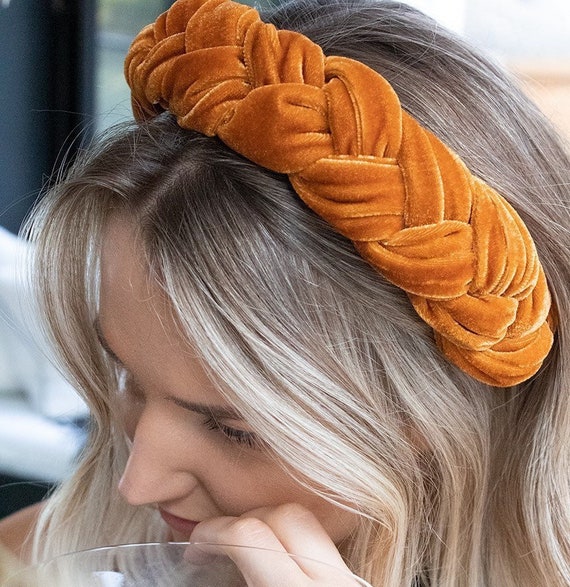 Braided velvet headband Velvet Braided Headband (Black) - Sealed with a Kiss main image 2