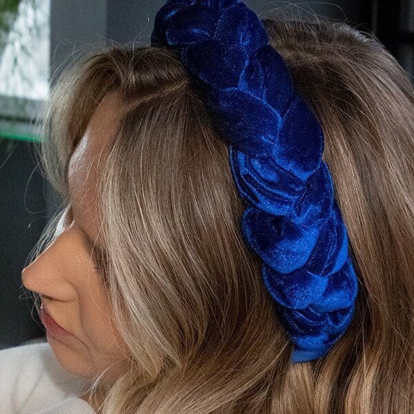 cobalt blue headpiece