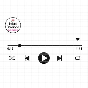 Music Player SVG, Acrylic Song Art SVG