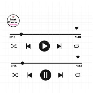Lecteur de musique SVG, Acrylique Chanson Art SVG