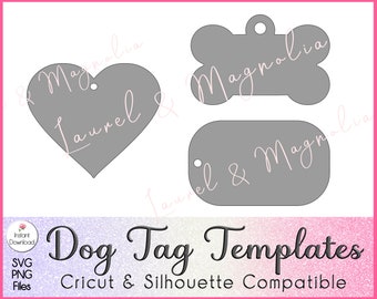 Dog Tag Template Etsy