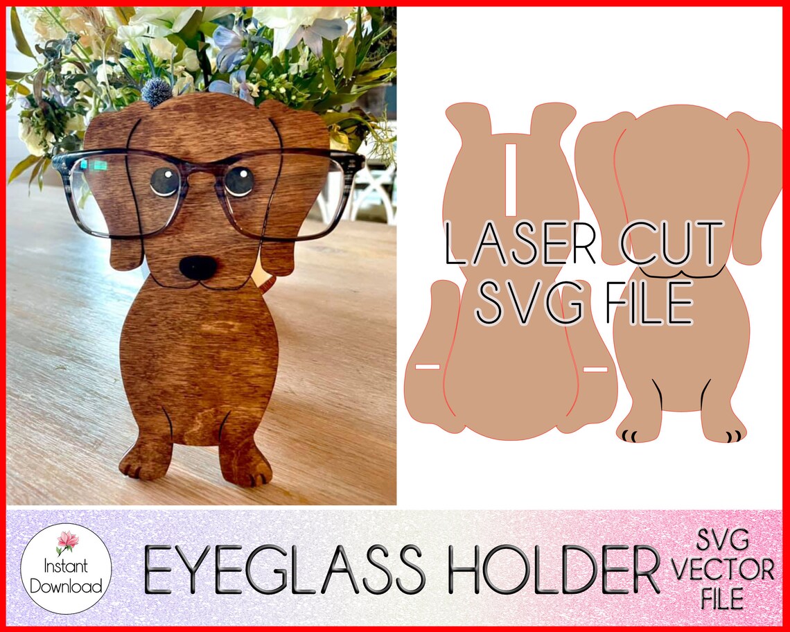 Dachshund Eyeglass Holder SVG SVG File Eyeglasses Etsy UK