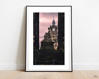 Edinburgh  Scott monument at sunset - Scotland photographic print /  Scottish print / wall art / wall decor