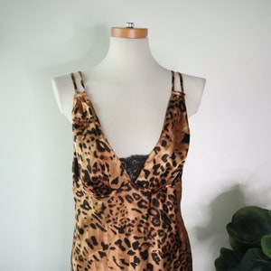 Secret Treasures Cheetah Print Midi Slip Dress Size Medium - Etsy