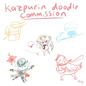 Scuffed Cutely Cursed Doodle Commission (Priced per character)
