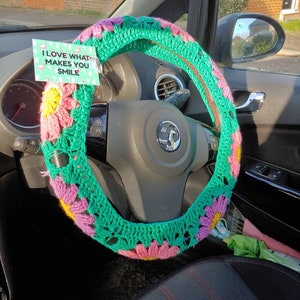 Steering Wheel Cover, Steering Wheel Cover for Women, Car Wheel Cover,  Steering Wheel Cover Boho, Wheel Cover for Car, Car Accessories Women 