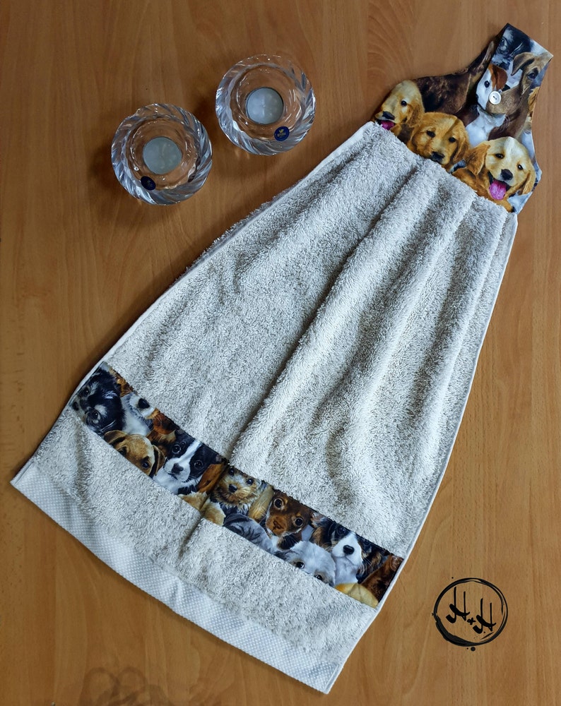 Large Hanging Hand Towels Loop Kitchen Bathroom Etsy