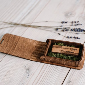 Box USB personalizzata con chiavetta USB 3.0 in legno (opzionale)